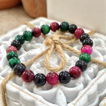 8mm Multi Tiger’s Eye Bracelet - Sparks and Gem