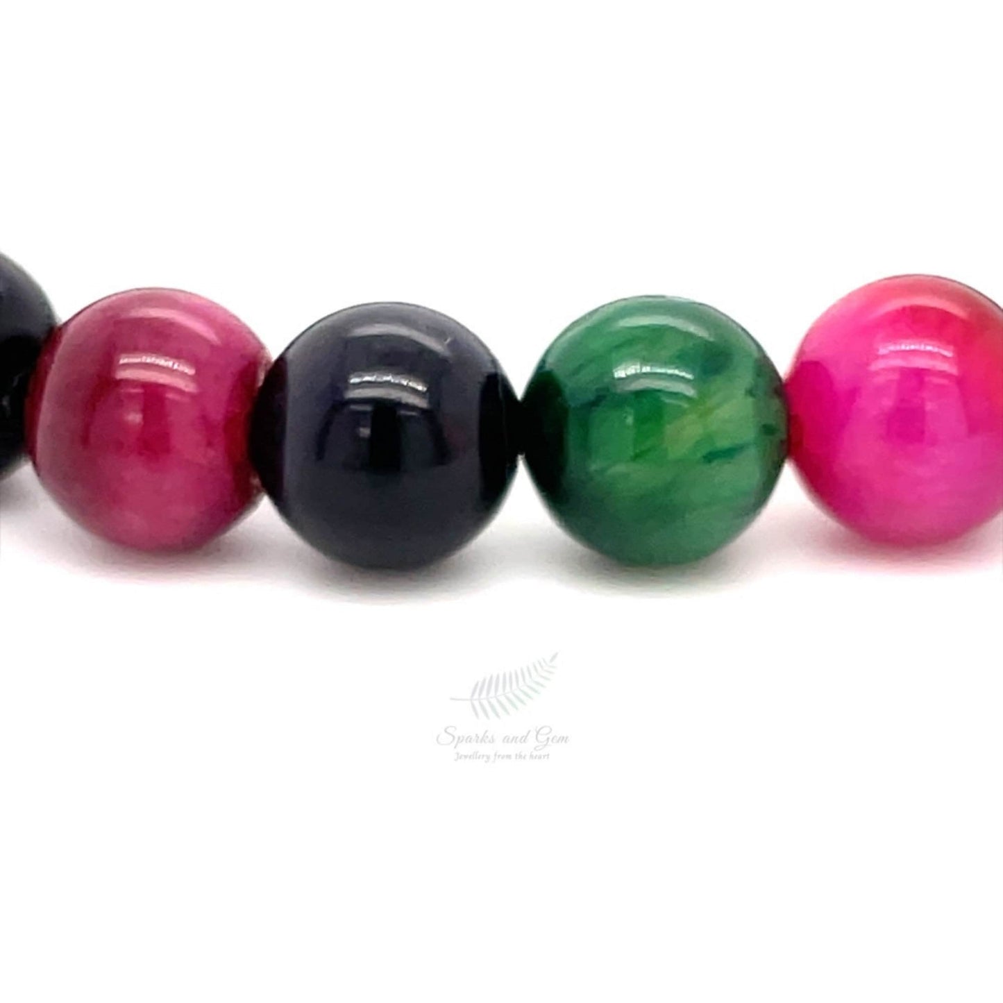8mm Multi Tiger’s Eye Bracelet - Sparks and Gem