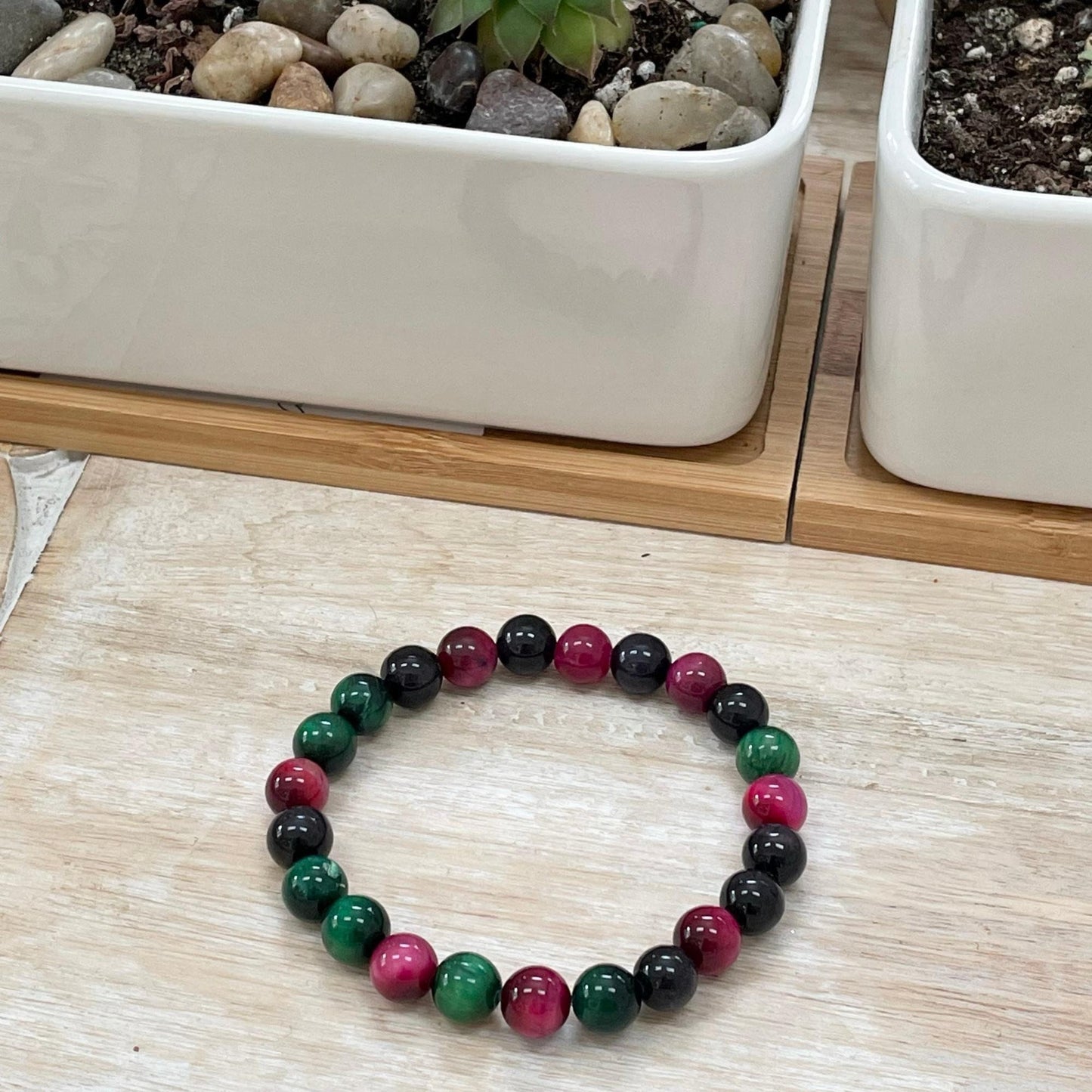 8mm Multi Tiger’s Eye Bracelet - Sparks and Gem