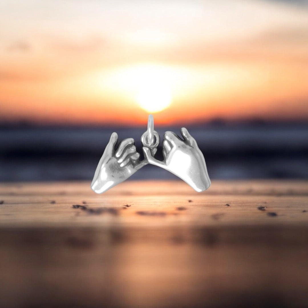 Oxidierter Pinky Promise Charm