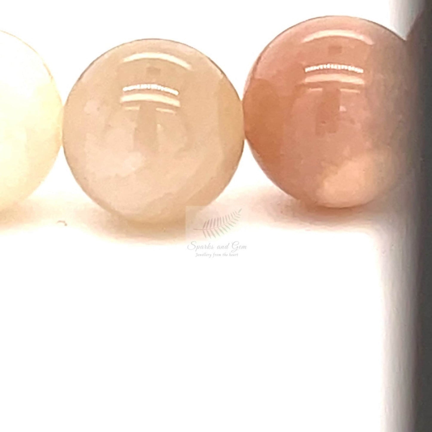 Multi Colour Moonstone Gemstone Stretch Bracelet - Sparks and Gem