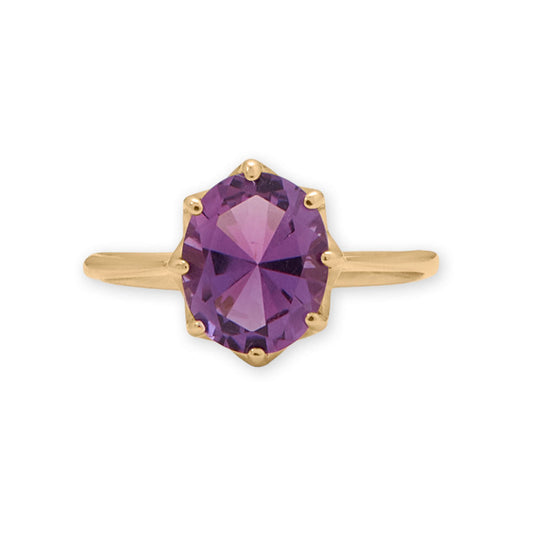 14 Karat Gold Precision Cut Amethyst Ring from Sparks and Gem (A+ BBB Rating)
- Get your rings, bracelet, necklace, earrings, charms, chains, anklets in various colours, newest styles, and designs like beaded, cocktails, wedding bands, statements, geometric, gemstones, spinners, spoons, cushion, baguette, tapered, long, short, collars, chokers, layered, bangles, cuff, studs, climbers, bar, and morej