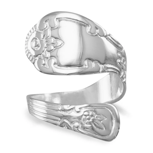 Bali Style High Polished Spoon Ring - Sparks and Gem