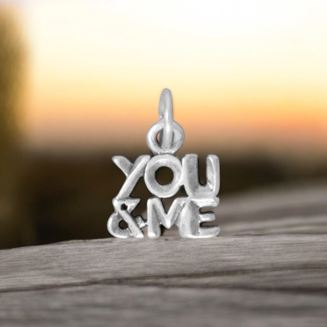 "YOU & ME" Sterling Silver Charm